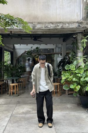 American Retro Multi-Pocket Work Pants for Men - Spring Street Style, Slim Fit Loose Straight-Leg Jeans, Y2K Fashion