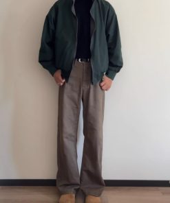 American Retro Reversible Stand-Collar Cardigan Jacket for Men & Women - Spring Autumn Loose Versatile Workwear Coat