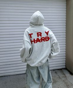 American Vintage Letter Yellow Hoodie for Women and Men | Loose Fit, Casual Style Sweatshirt