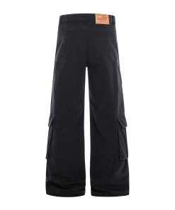 American Vintage Multi-Pocket Wide-Leg Jeans - 2025 Summer Casual Loose Pants for Work & Everyday Wear