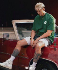 American Vintage Short Sleeve Heavyweight Loose Fit Printed Top - Trendy Streetwear, Casual 90s Inspired Fashion T-Shirt