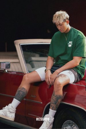 American Vintage Short Sleeve Heavyweight Loose Fit Printed Top - Trendy Streetwear, Casual 90s Inspired Fashion T-Shirt