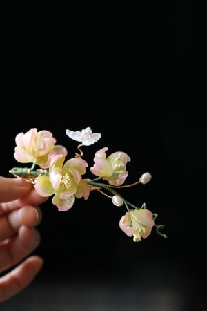 Ancient Style Flower Hairpin - Tang Dynasty Girl Hair Clip, Hanfu Hair Ornament, Super Fairy Costume Accessory for Women