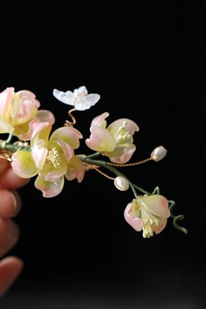 Ancient Style Flower Hairpin - Tang Dynasty Girl Hair Clip, Hanfu Hair Ornament, Super Fairy Costume Accessory for Women