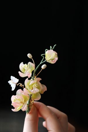 Ancient Style Flower Hairpin - Tang Dynasty Girl Hair Clip, Hanfu Hair Ornament, Super Fairy Costume Accessory for Women