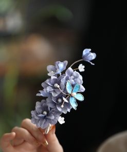 Ancient Style Hair Accessories - Song Dynasty Hanfu Hairpin, Fairy Butterfly Side Clip for Qipao Updo, Vintage National Style