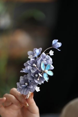Ancient Style Hair Accessories - Song Dynasty Hanfu Hairpin, Fairy Butterfly Side Clip for Qipao Updo, Vintage National Style