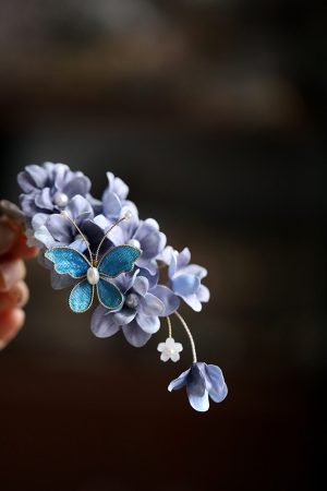 Ancient Style Hair Accessories - Song Dynasty Hanfu Hairpin, Fairy Butterfly Side Clip for Qipao Updo, Vintage National Style