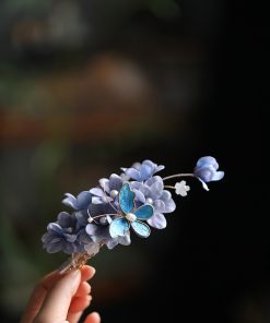 Ancient Style Hair Accessories - Song Dynasty Hanfu Hairpin, Fairy Butterfly Side Clip for Qipao Updo, Vintage National Style