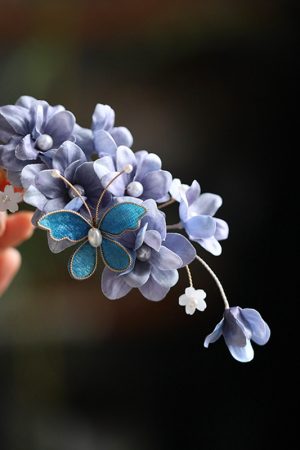 Ancient Style Hair Accessories - Song Dynasty Hanfu Hairpin, Fairy Butterfly Side Clip for Qipao Updo, Vintage National Style