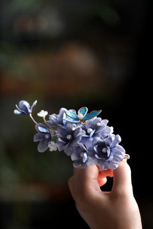 Ancient Style Hair Accessories - Song Dynasty Hanfu Hairpin, Fairy Butterfly Side Clip for Qipao Updo, Vintage National Style