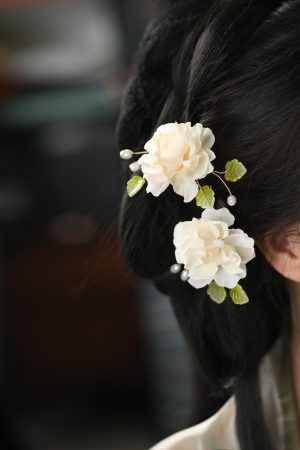 Ancient Style Tang Dynasty Hairpin Clip for Women - High-End Fairy Floral Hanfu Hair Accessory, Elegant Side Decoration