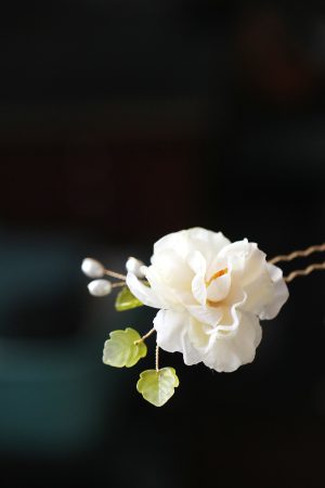 Ancient Style Tang Dynasty Hairpin Clip for Women - High-End Fairy Floral Hanfu Hair Accessory, Elegant Side Decoration