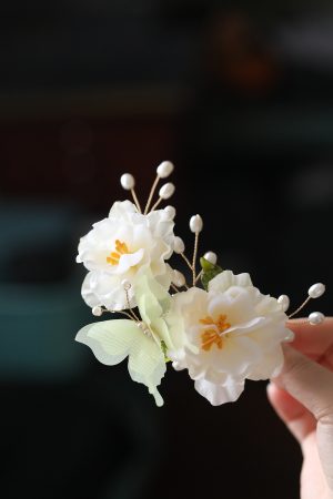Ancient Style Tang Dynasty Hairpin Clip for Women - High-End Fairy Floral Hanfu Hair Accessory, Elegant Side Decoration
