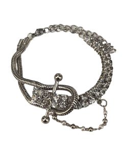 Asymmetrical Cold Shoulder Chain Necklace with Sparkling Diamonds - Light Luxury Sweet Cool Niche Jewelry