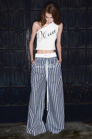 Asymmetrical Shoulder Letter Print Tank Top - Street Style Slim Fit Hot Girl Basic Top for Versatile Fashion Looks