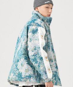 August Outfit Aesthetic, Downtown Comfy Outfits - Soft Girl Daisy Jacket