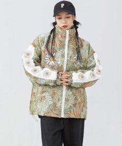 August Outfit Aesthetic, Downtown Comfy Outfits - Soft Girl Daisy Jacket