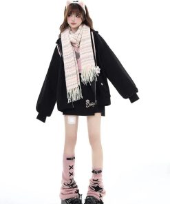 Australian Casual Outfit, Pick Me Girl Outfit - Pastel Goth Lace Up Belted Leg Warmers