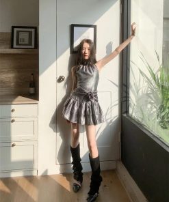 Australian Casual Outfit, Simple Outfit For Work - Metallic Mini Dress