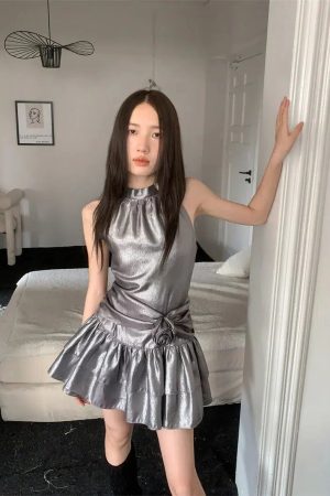 Australian Casual Outfit, Simple Outfit For Work - Metallic Mini Dress