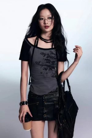 Autumn Fits, Blair Waldorf - Grunge Boat Neck Tee