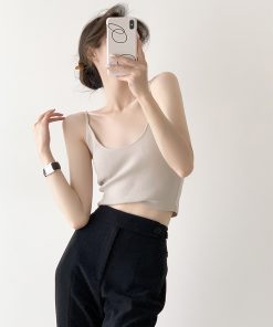 Autumn Knitted Long Sleeve Cardigan & Camisole Two-Piece Set for Women - Cozy Soft Sweater Outfit, Perfect for Layering