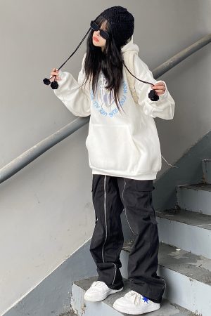 Autumn Winter Hooded Laser Heart Sweatshirt for Couples - Thick Fleece, Loose Fit, Trendy Student Style