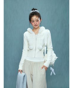 Autumn/Winter Short Hooded Knitted Cardigan Sweater for Women - Cozy Casual Layering Essential