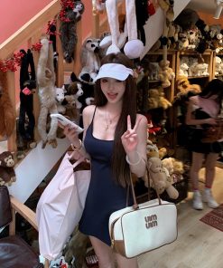 Backless Bodycon Dress for Women - Waist-Cinching, Slim Fit, Elegant Spicy Girl Style, Padded Short Skirt for Summer