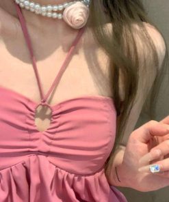 Backless Halter Strap Dress with Fairy Design - Padded Summer Maxi Dress for a Sexy Vacation Look