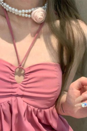 Backless Halter Strap Dress with Fairy Design - Padded Summer Maxi Dress for a Sexy Vacation Look