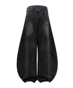 Baggy Denim Pants for Women - 2025 Summer Loose Curved American Style Jeans - Lightweight Fashionable Casual Bottoms