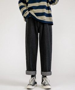 Baggy Outfit Ideas Street Styles, Women Academia Aesthetic - Straight Leg Mid Rise Baggy Jeans