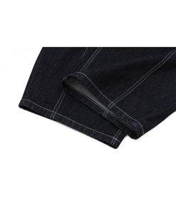 Baggy Wide-Leg Denim Jeans in Original Color - Trendy Loose Fit with Three-Dimensional Design for Effortless 90s Style