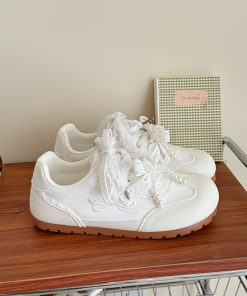 Ballet Style Casual Shoes for Women - Soft Sole Thick Sole Sports Shoes - Comfortable Training Footwear - 2025 Trendy Design