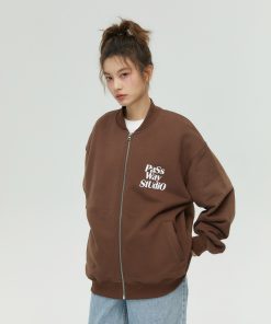 Baseball Collar Zip-Up Hoodie for Couples - Casual Thin Fleece Long Sleeve Jacket for Spring & Autumn - Trendy Streetwear