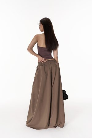 Basic U-Neck Halter Tank Top - Sleeveless Backless Slim Fit in Three Colors - Perfect for Y2K and Everyday Style
