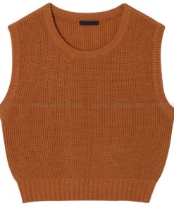 Basic U-Neck Knitted Vest - Simple Design Knit Top for Casual Style, Perfect for Layering, Korean Fashion Essential