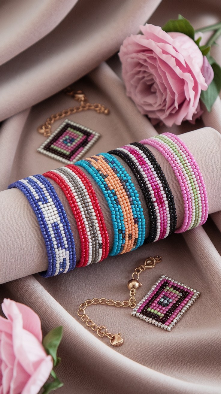 Creative Beaded Matching Bracelets for BFFs outfit idea