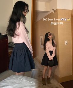 Beautiful Puffy Princess Dress with High-Waisted Flared Skirt - Korean Style, Perfect for 90s and Y2K Fashion Lovers