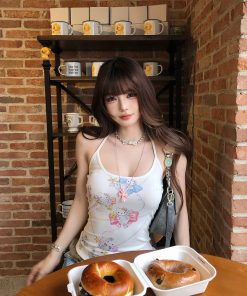 Beautiful Slimming White Tank Top for Women - Summer Floral Design, Perfect for 90s and Y2K Style