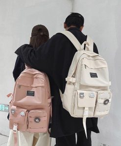 Beauty Outfits, Trajes Aesthetic - Extra Pockets Unisex School Backpack