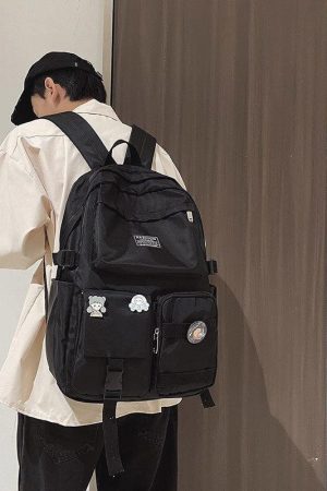 Beauty Outfits, Trajes Aesthetic - Extra Pockets Unisex School Backpack