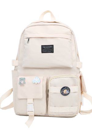 Beauty Outfits, Trajes Aesthetic - Extra Pockets Unisex School Backpack