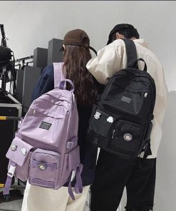 Beauty Outfits, Trajes Aesthetic - Extra Pockets Unisex School Backpack