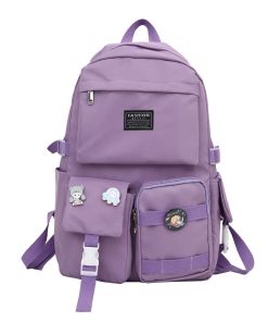 Beauty Outfits, Trajes Aesthetic - Extra Pockets Unisex School Backpack