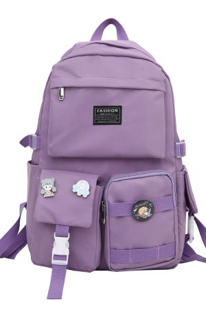 Beauty Outfits, Trajes Aesthetic - Extra Pockets Unisex School Backpack
