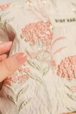 Beige Outfit, Indie Outfits - Soft Girl Floral Makeup Bag
