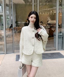 Beige Straight-Leg Casual Pants for Women, High-End Quality, Versatile Design, Chic Everyday Wear, Trendy Y2K Style